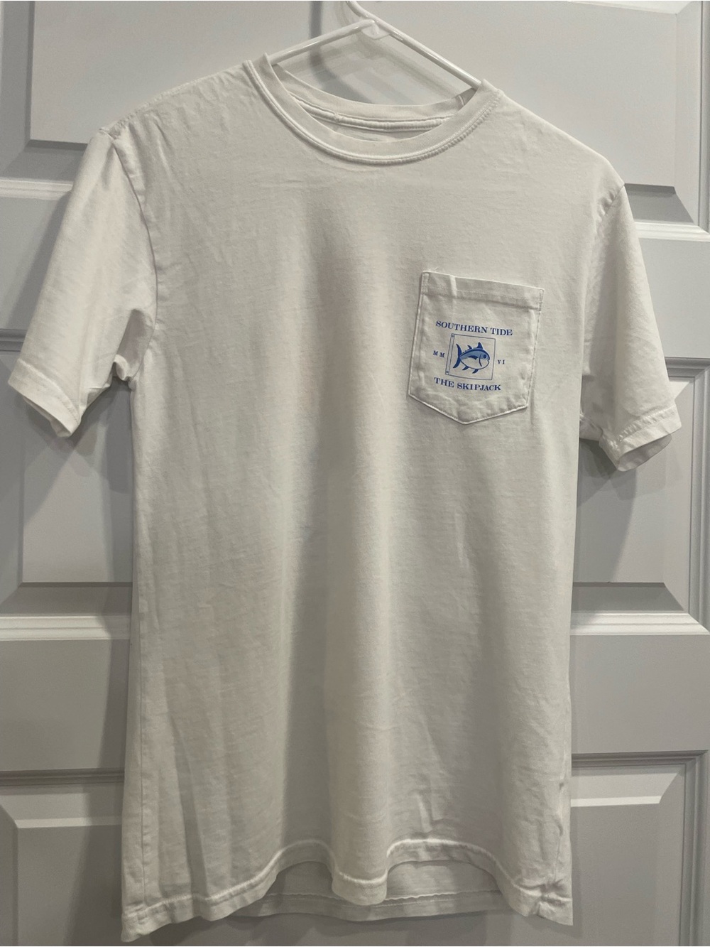 Southern Tide White Tee with Tennessee Flags
